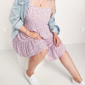 Sleeveless Tiered Floral Swing Dress | OLD NAVY FLORAL DRESS